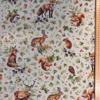 Dekorativno blago Linenlook Animal forest dream digital print