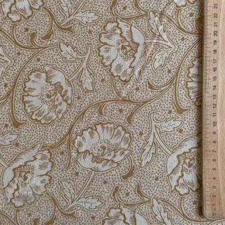 Dekorativno blago Linenlook Bloomy art craft yellow