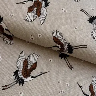 Dekorativno blago Linenlook Crane blossom sky