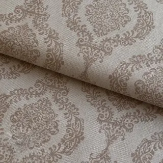 Dekorativno blago Linenlook Baroque damask charm taupe