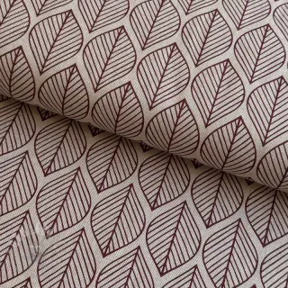 Dekorativno blago Linenlook Leaf line minimalist wine