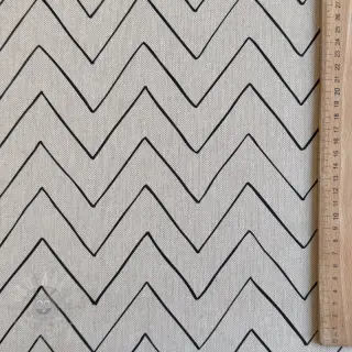 Dekorativno blago Linenlook Freehand zigzag lines