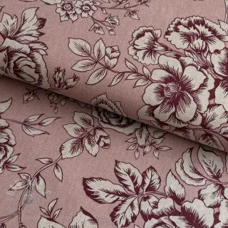 Dekorativno blago Linenlook Elegant rose bloom wine
