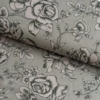 Dekorativno blago Linenlook Elegant rose bloom army