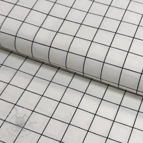 Dekorativno blago premium Perfect grid lines black