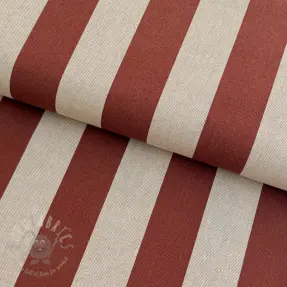 Dekorativno blago Linenlook Joyful basic stripe terra
