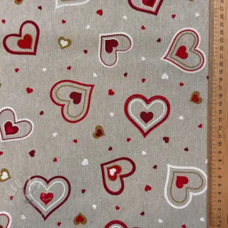 Dekorativno blago Linenlook Sweet heart joy
