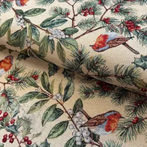 Dekorativno blago GOBELIN premium Robin winter charm