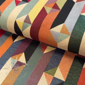 Dekorativno blago GOBELIN premium Graphic prism block