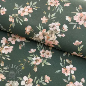 Dekorativno blago premium Soft painted blossom army digital print