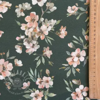 Dekorativno blago premium Soft painted blossom army digital print