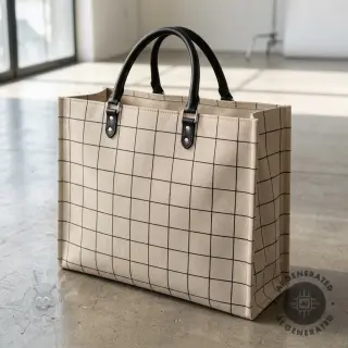 Dekorativno blago Linenlook Freehand grid lines
