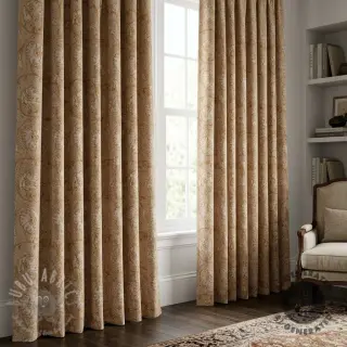 Dekorativno blago Linenlook Bloomy art craft yellow