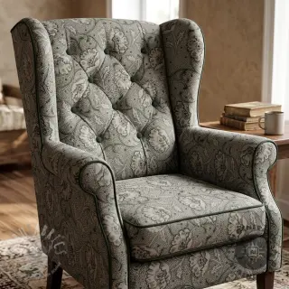 Dekorativno blago Linenlook Bloomy art craft army