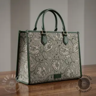 Dekorativno blago Linenlook Bloomy art craft army