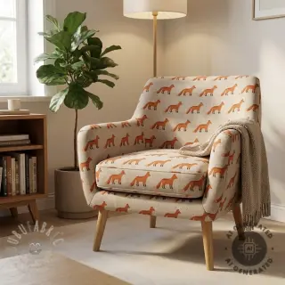 Dekorativno blago Linenlook Fox parade line
