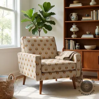 Dekorativno blago Linenlook Night owl nap