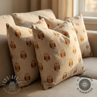 Dekorativno blago Linenlook Night owl nap