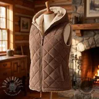Žamet QUILT brown
