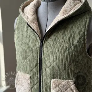 Žamet QUILT khaki