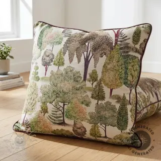 Dekorativno blago Linenlook Wandering tree wood digital print