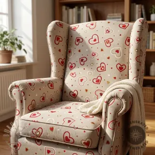 Dekorativno blago Linenlook Sweet heart joy