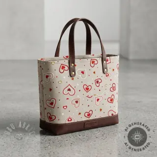 Dekorativno blago Linenlook Sweet heart joy