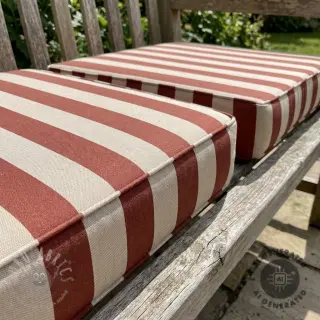 Dekorativno blago Linenlook Joyful basic stripe terra