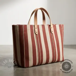 Dekorativno blago Linenlook Joyful basic stripe terra
