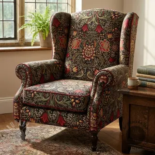 Dekorativno blago GOBELIN premium Ornate art craft black