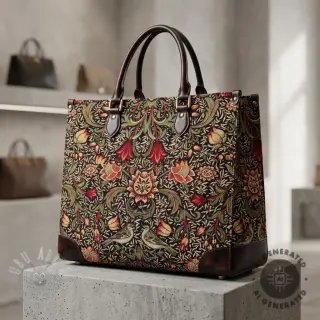 Dekorativno blago GOBELIN premium Ornate art craft black