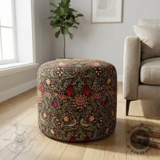 Dekorativno blago GOBELIN premium Ornate art craft black