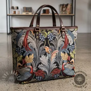 Dekorativno blago GOBELIN premium Leafy paradise bird