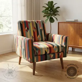 Dekorativno blago GOBELIN premium Graphic prism block