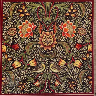 Dekorativno blago GOBELIN premium Graceful art craft black PANEL
