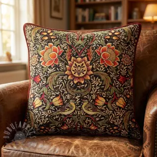 Dekorativno blago GOBELIN premium Graceful art craft black PANEL