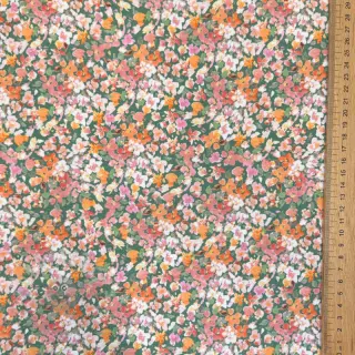 Jersey Tossed small flowers sage digital print