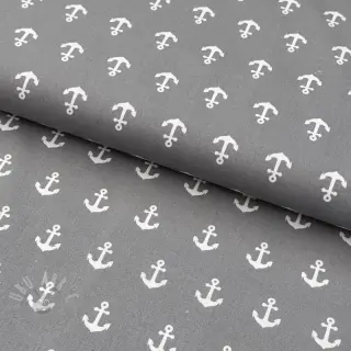 Bombažna tkanina Anchors grey