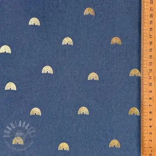 JEANS FOIL Rainbow indigo blue