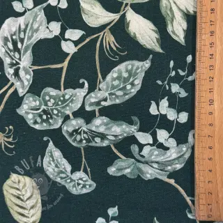 Dekorativno blago Plants dark green digital print
