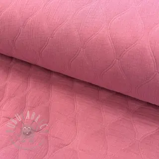 Dvostruka gaza/muslin QUILT Wave mauve
