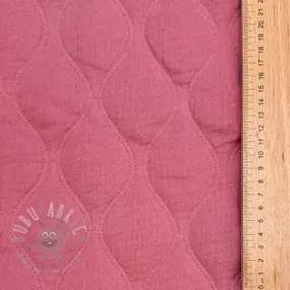 Dvostruka gaza/muslin QUILT Wave mauve