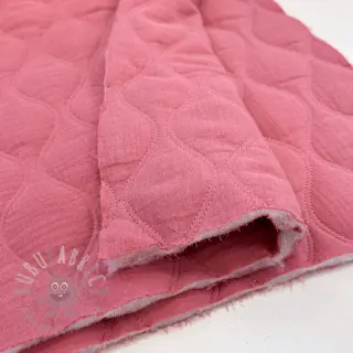 Dvostruka gaza/muslin QUILT Wave mauve