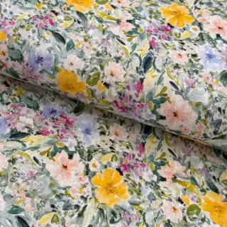 Viskoza z lanom CREPE Flowers Simi digital print