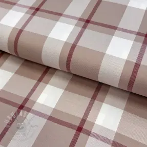 Viskoza YARN DYED Check beige