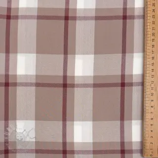 Viskoza YARN DYED Check beige