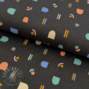Jersey Abstract anthracite melange