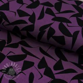 Viskoza POPLIN STRETCH Abstract purple