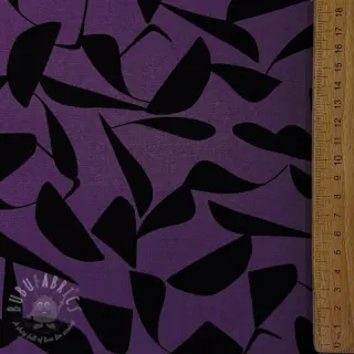 Viskoza POPLIN STRETCH Abstract purple