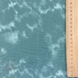 Dvoslojna gaza/muslin TIE DYE dark cyan